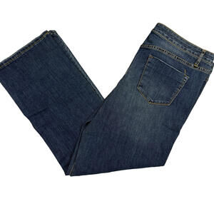 Mossimo Womens Bootcut Jeans Size 14/32 Blue Low Rise Y2K 90s Stretch Denim